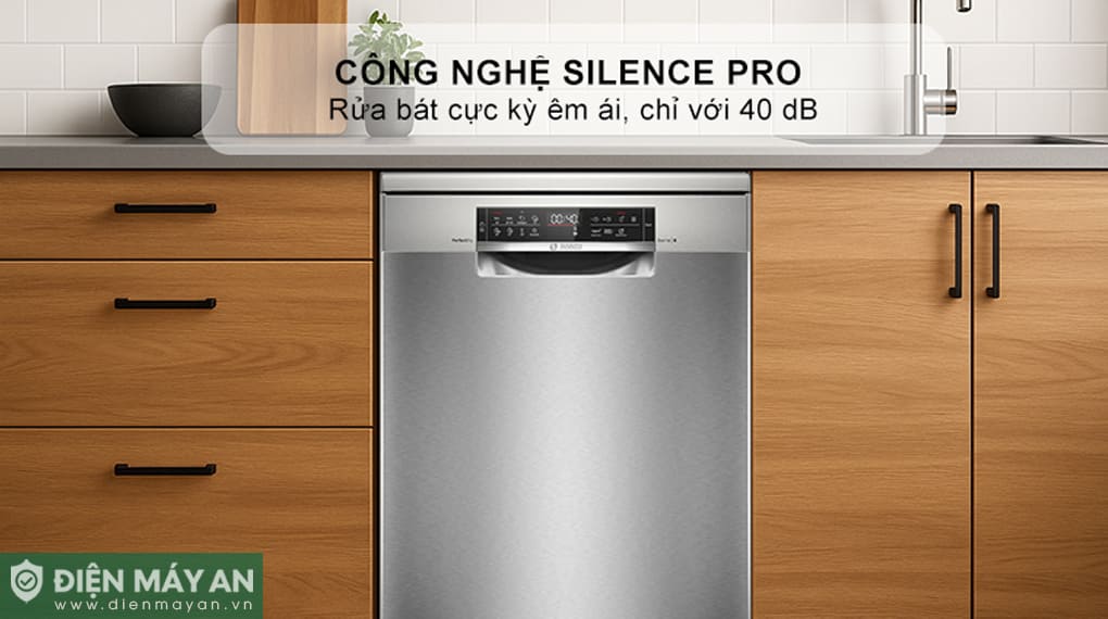 Máy rửa bát độc lập Bosch Serie 6 Sấy Zeolith SMS6ZCI01P